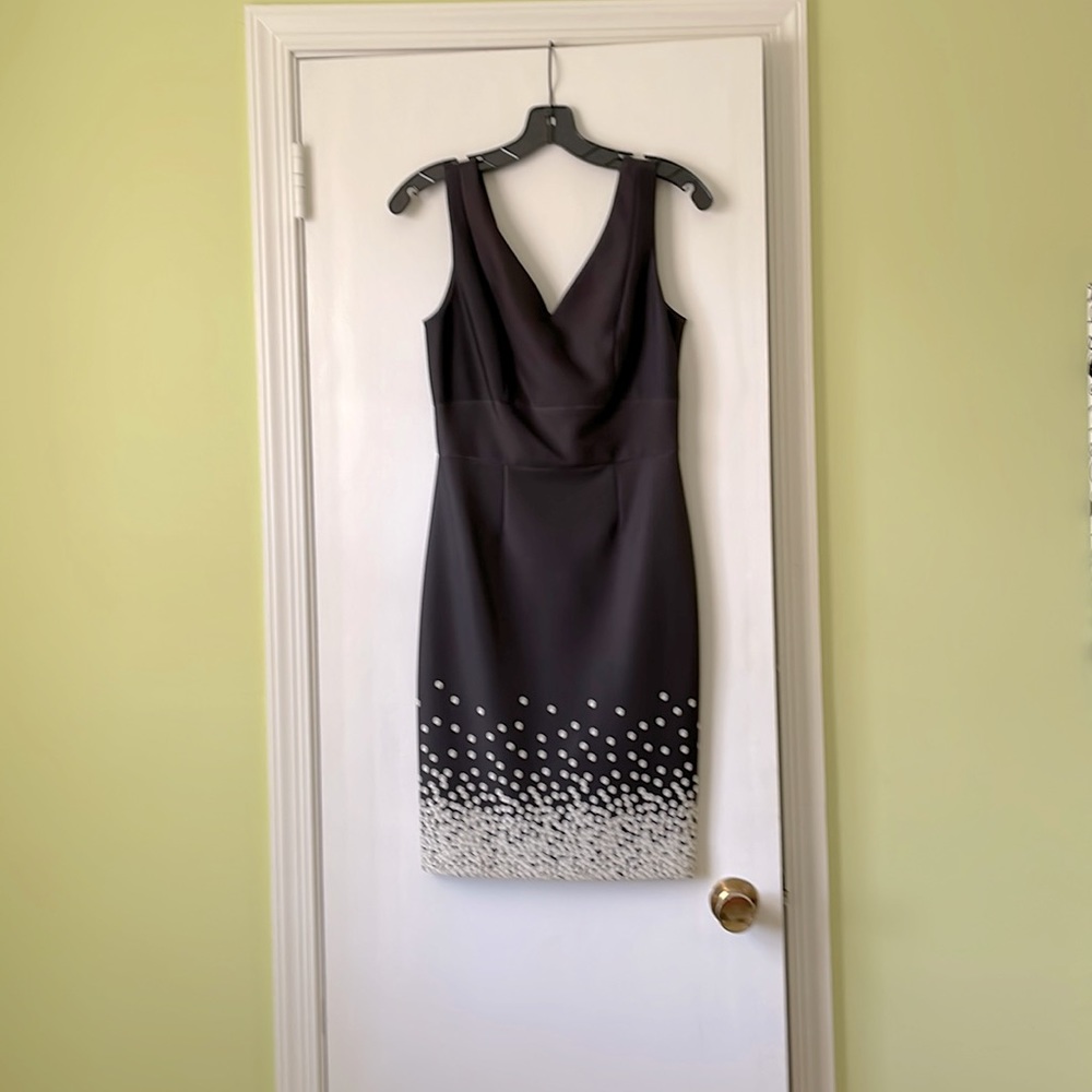 Designer navy blue dress